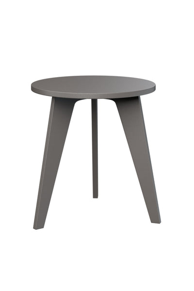 Berlin Gardens Nordic Round End Table Graphite