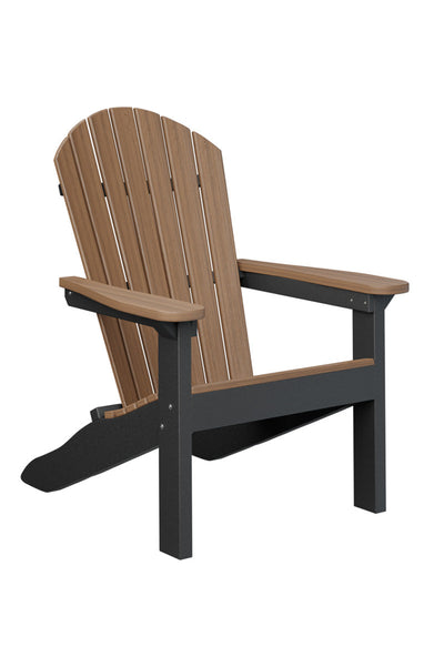Berlin Gardens Comfo Back Adirondack Chair Antique Mahogany on Black