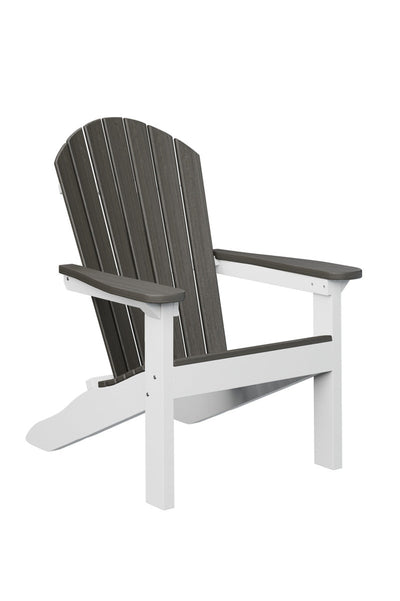 Berlin Gardens Adirondack Chair Coastal Gray on White