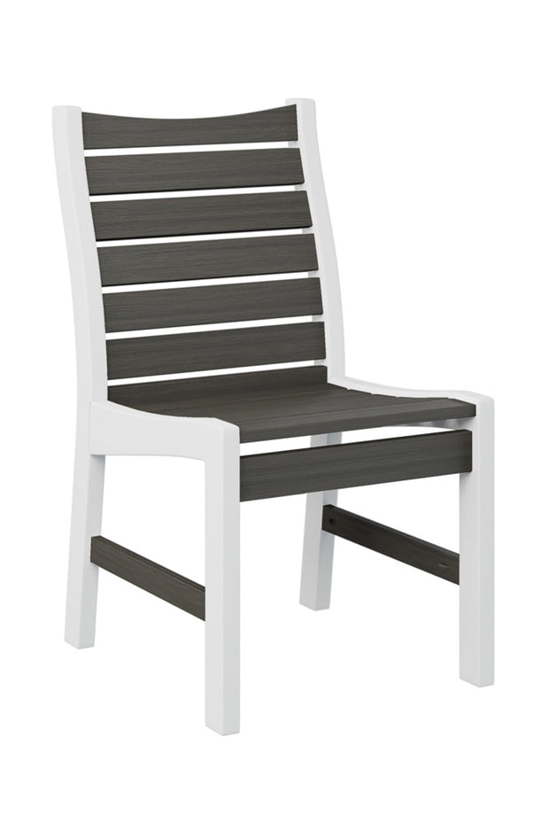Berlin Gardens Bristol Dining Chair Coastal Gray on White