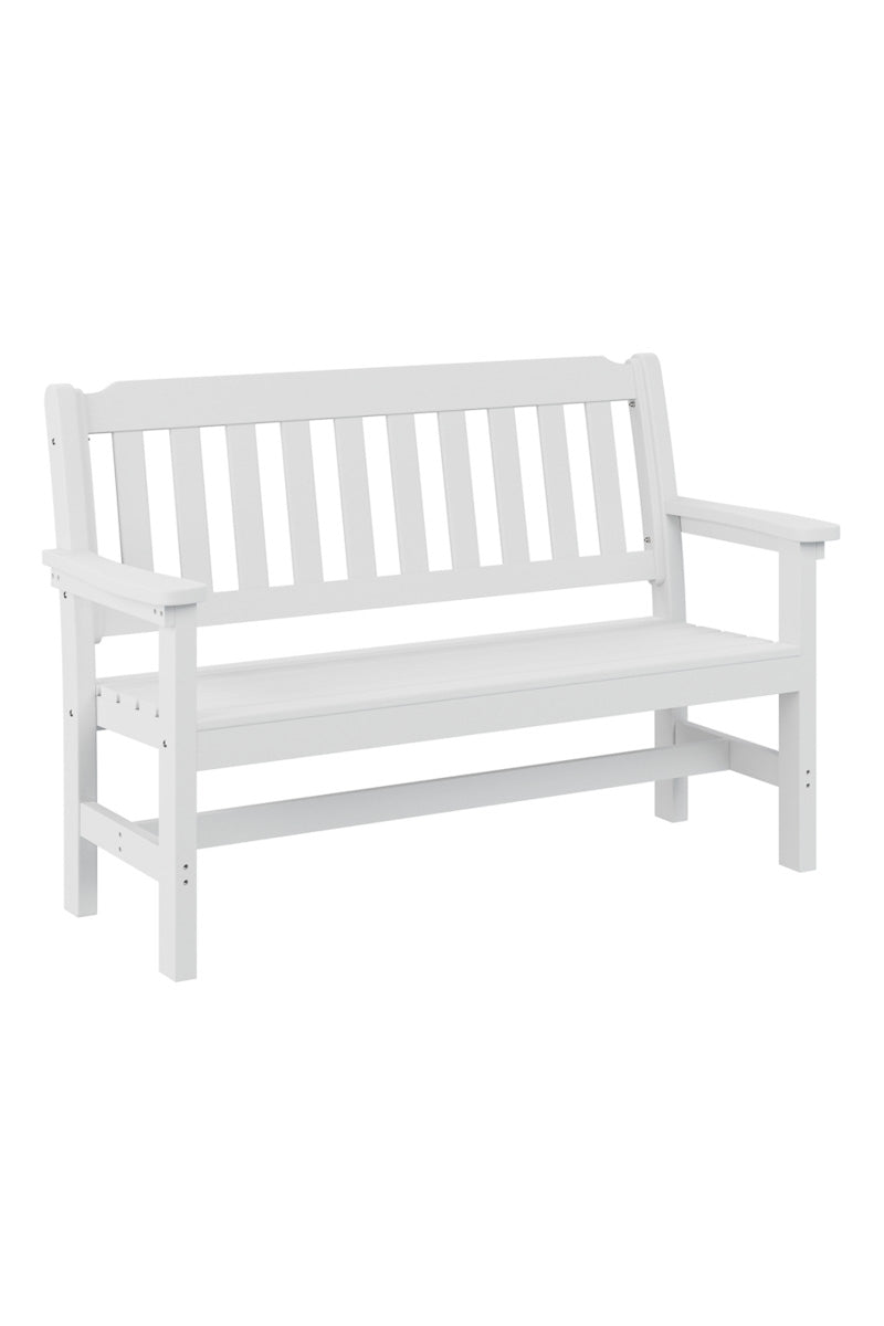 Berlin Gardens Garden Bench White 56"