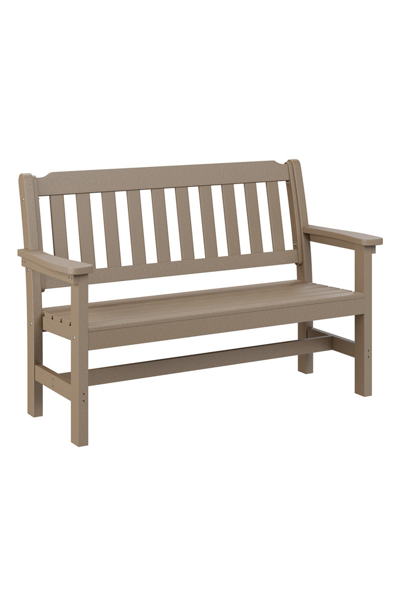 Berlin Gardens Garden Bench Weatherwood 56"