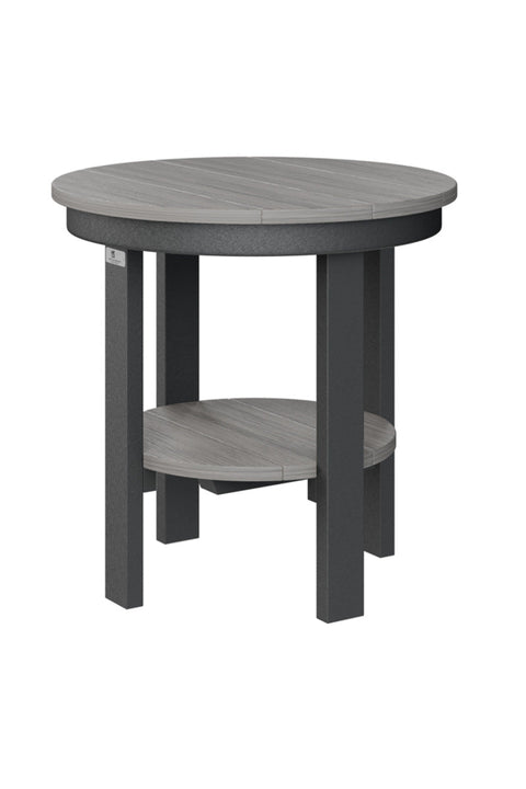 Berlin Gardens Round End Table Driftwood Gray
