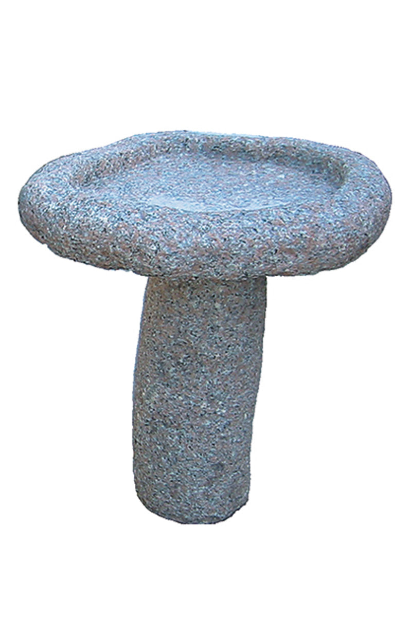 Granite Birdbath with Pedestal 20"