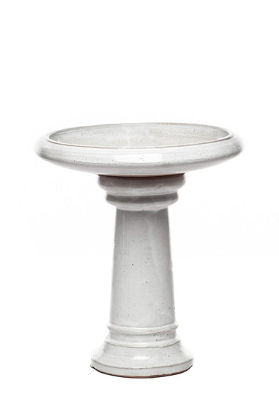 Alfresco Birdbath Ischia White