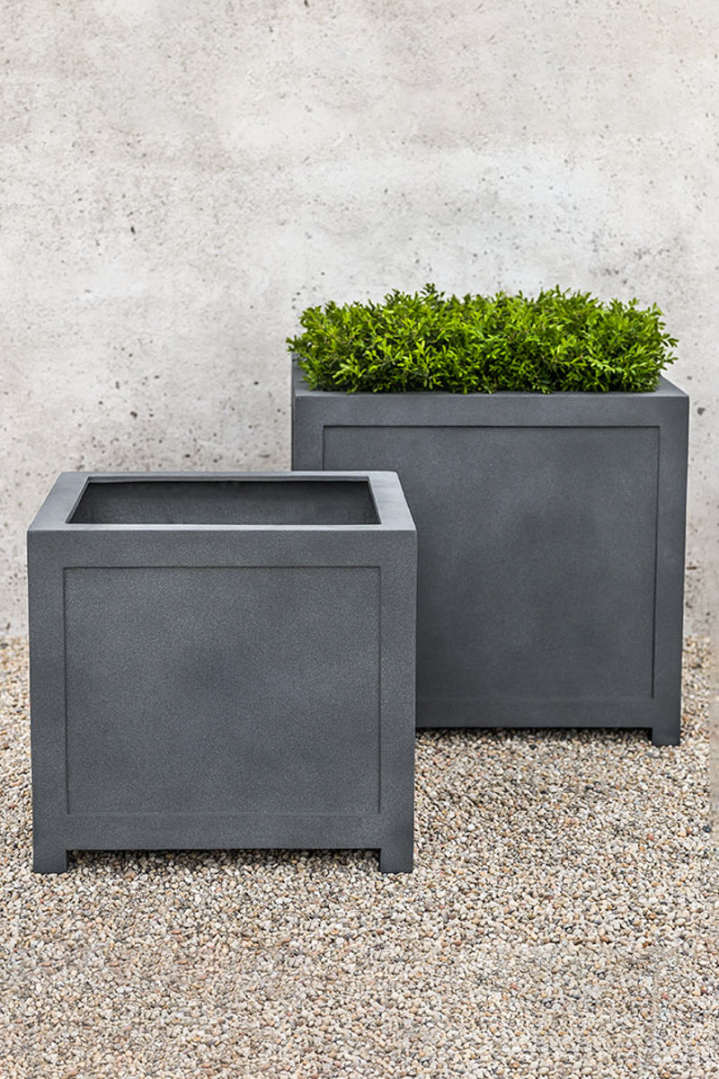 Campania Oxford Planter Square Small English Lead Lite