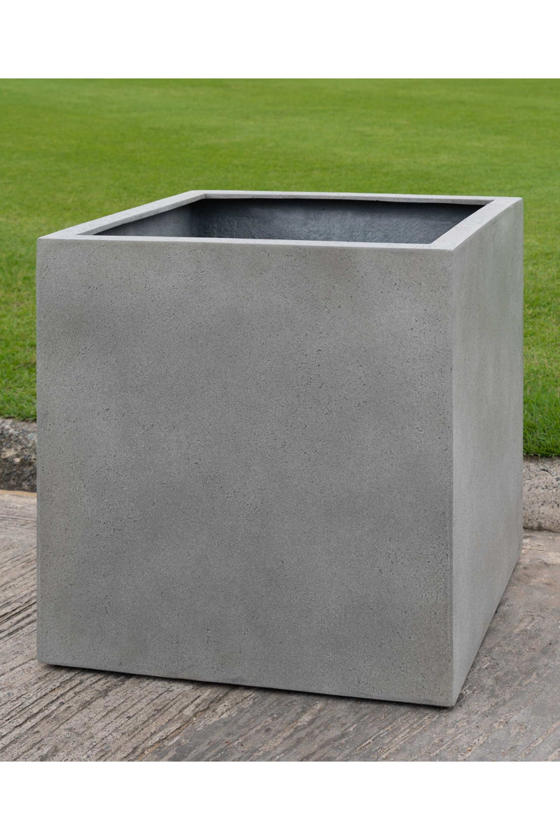 Campania Farnley Planter Square 18" Stone Grey Lite