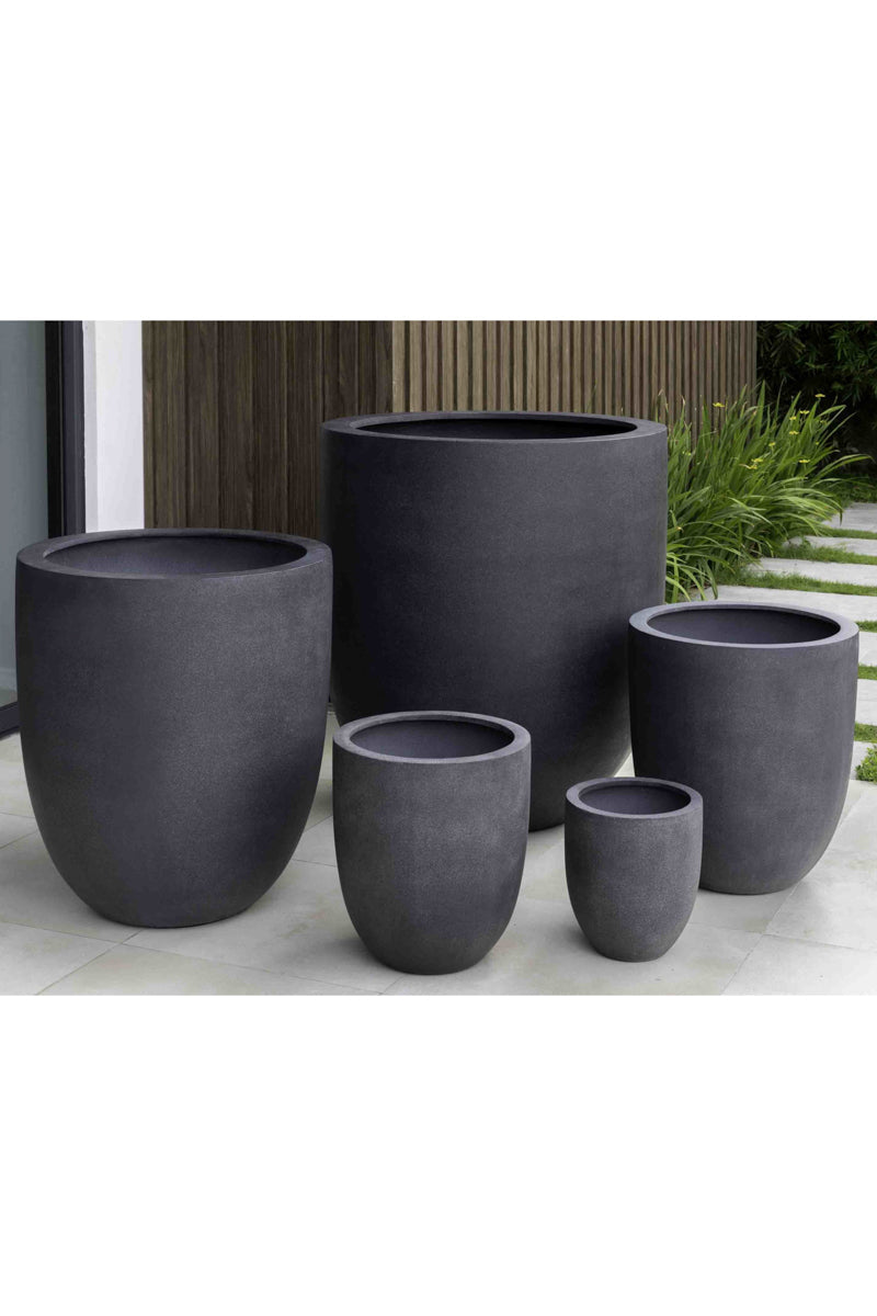 Campania Bradford Planter 11" Charcoal Lite