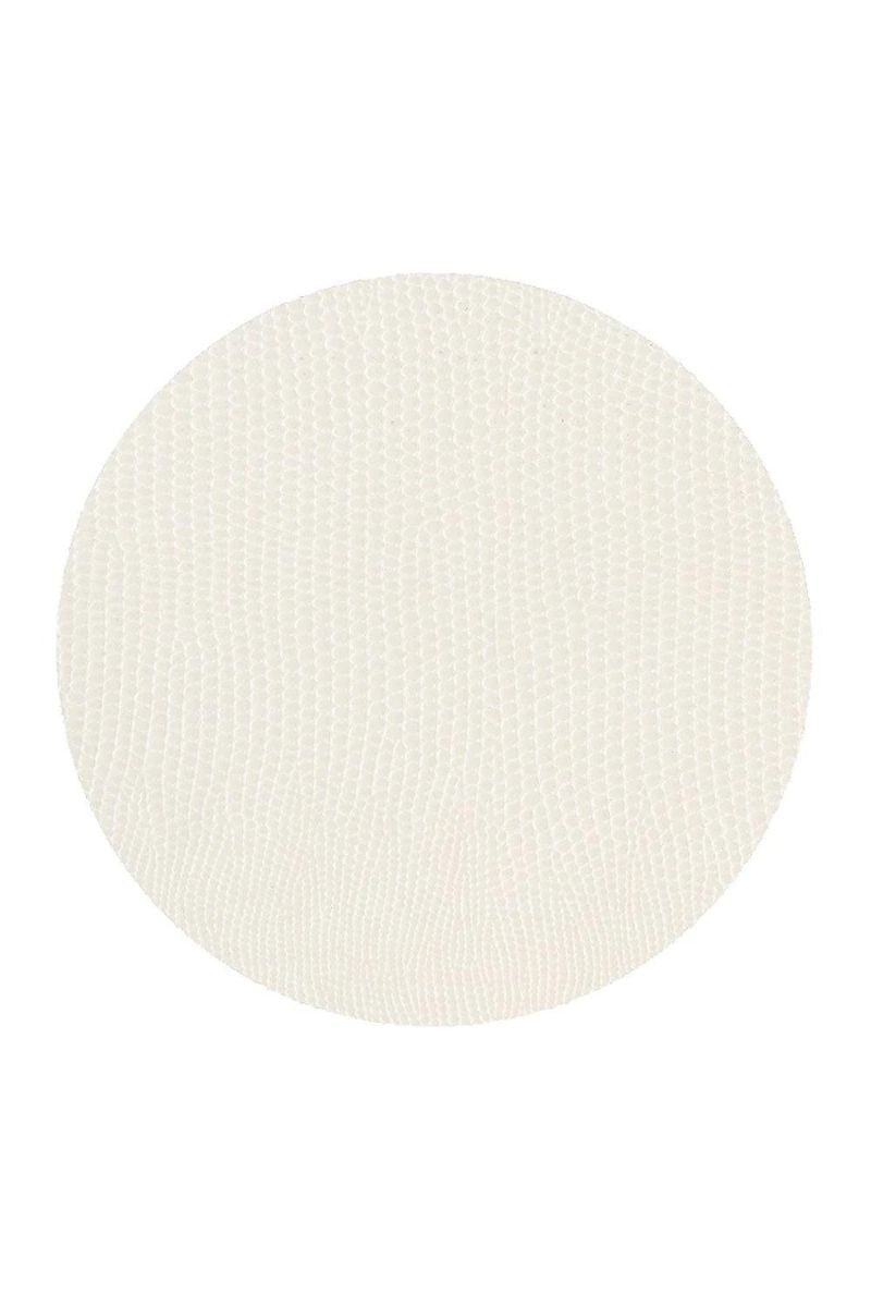 Caspari Round Coaster Cream Lizard