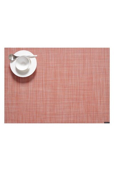 Chilewich Mini Basketweave Rectangular Placemat Clay 14"x19"