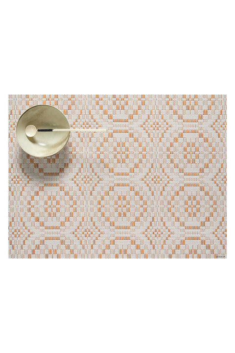 Chilewich | Overshot Rectangle Placemat | Butterscotch