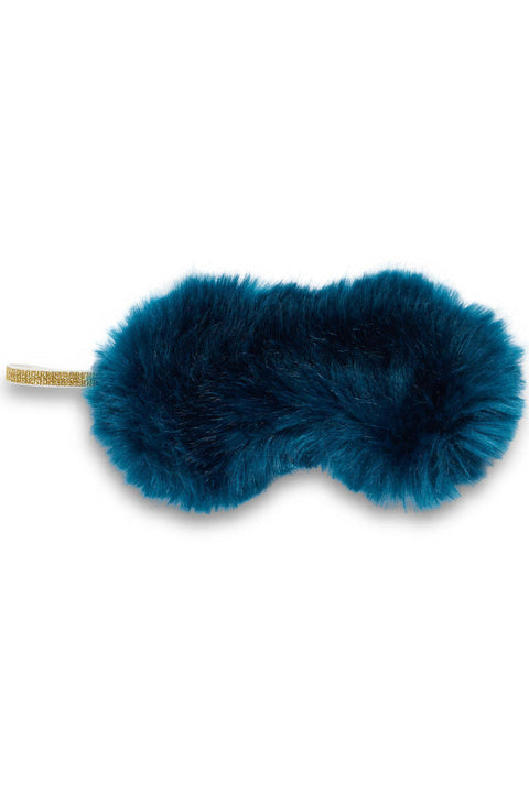 EYE MASK SPRKL BAND SAPHR MINK