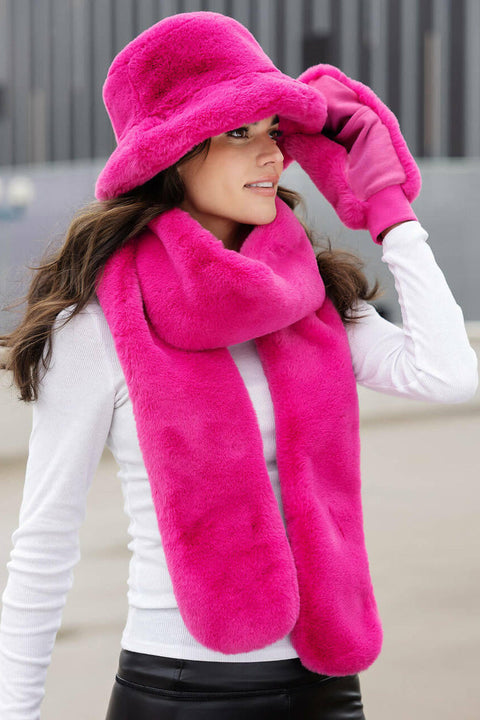 MITTEN HOT PINK