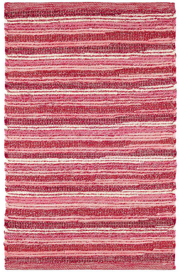 Dash & Albert Francisco Pink Handwoven Cotton Rug 2x3