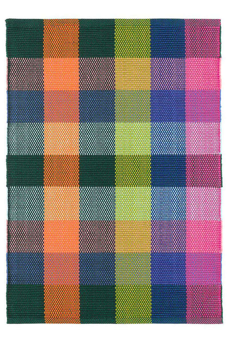 Dash & Albert Happy Plaid Handwoven Indoor/Outdoor Rug 2'x3' Multi