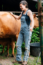 Dovetail Workwear Freshly Overalls in Vintage Indigo Denim 4X30