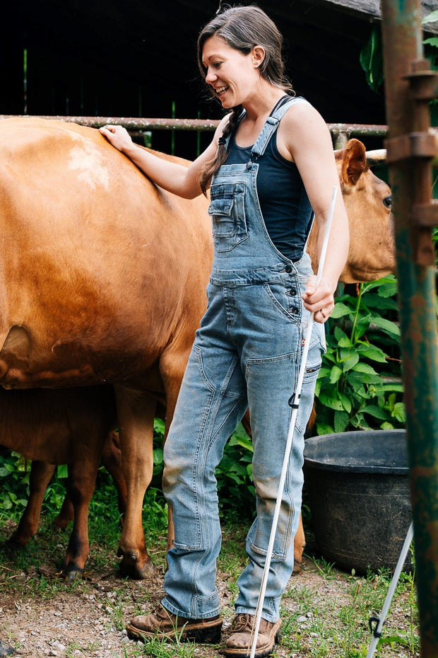 Dovetail Workwear Freshly Overalls in Vintage Indigo Denim 0X30