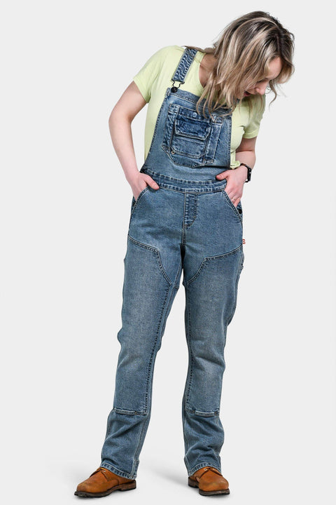 Dovetail Workwear Freshly Overalls in Vintage Indigo Denim 16X30 Chalet