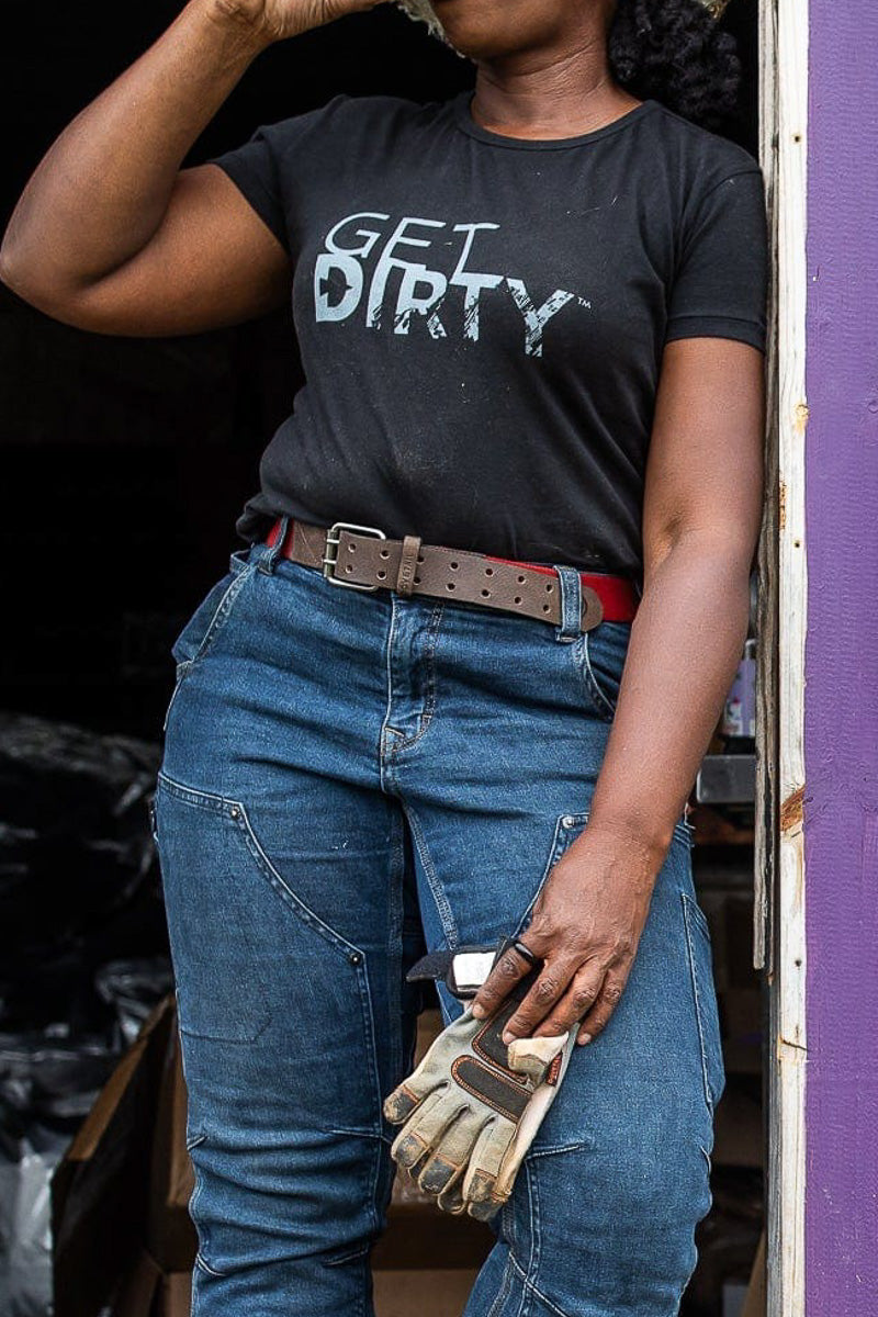 Dovetail Workwear Get Dirty Crew Neck Tee Black Small