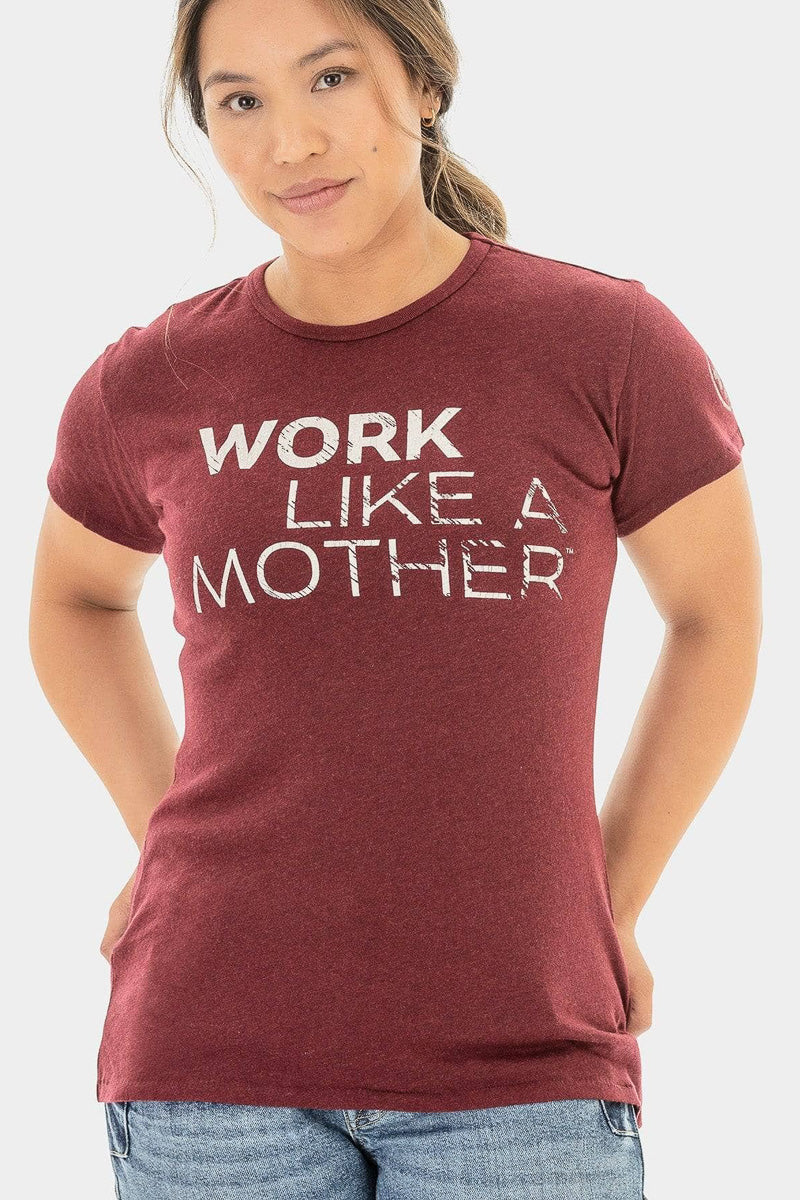 Dovetail Workwear Work Like a Mother Crew Neck Tee Elderberry Extra Small