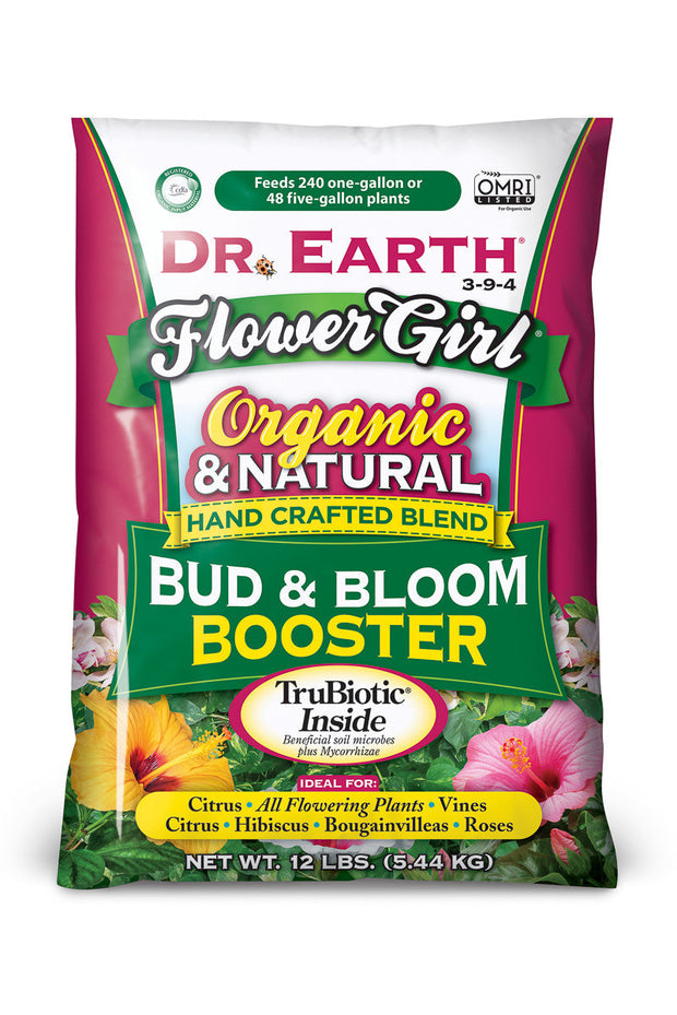 Dr. Earth Organic Bud & Bloom Booster 3-9-4 Fertilizer 12 lb