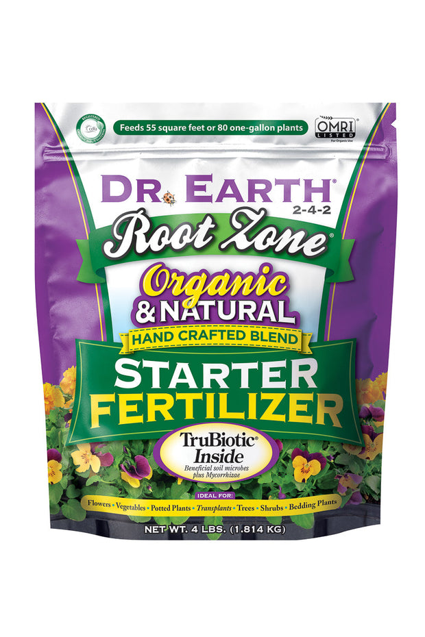 Dr. Earth Root Zone Starter 2-4-2 Fertilizer 4 lb