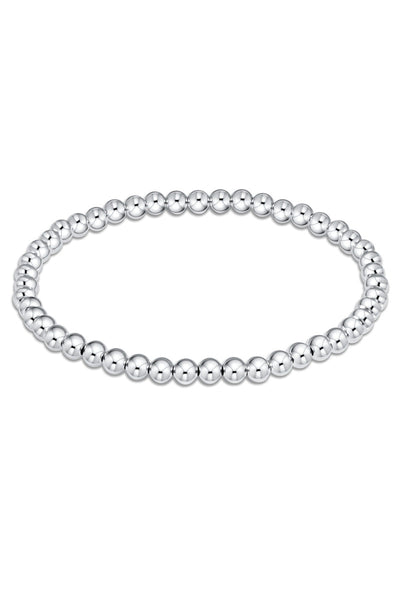 BRACELET 4MM BEAD STERLING