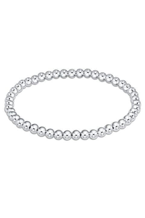 BRACELET 4MM BEAD STERLING