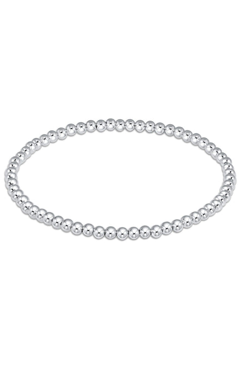 BRACELET 3MM BEAD STERLING