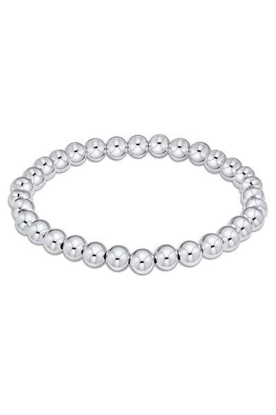 BRACELET 6MM BEAD STERLING