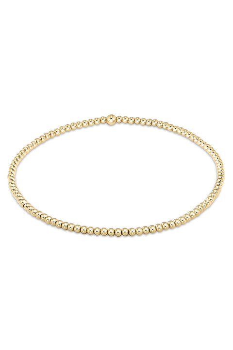 BRACELET GOLD 2MM BEAD