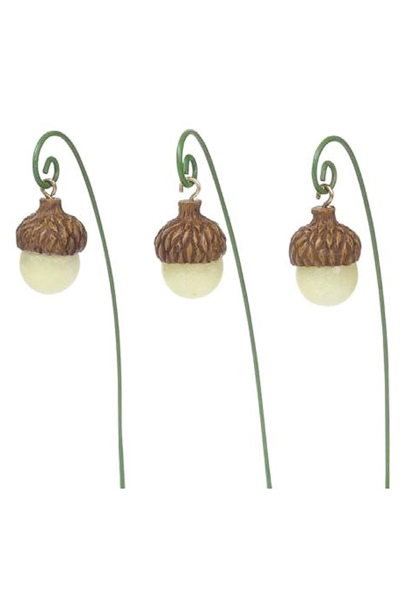 Miniature Garden Acorn Lights Set/3