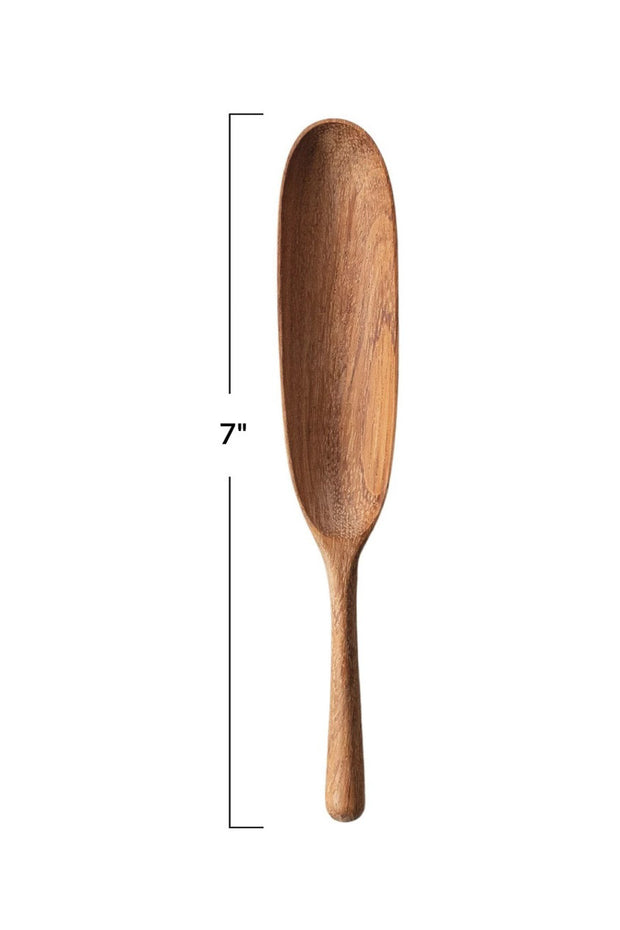 Creative Co-Op Carved Doussie Wood Spoon Natural 7"