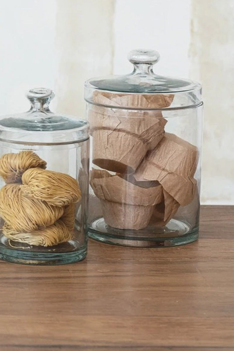 Creative Co-Op Glass Jar with Lid Clear 7 Cup