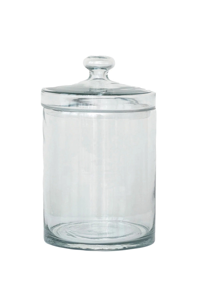 Creative Co-Op Glass Jar with Lid Clear 7 Cup