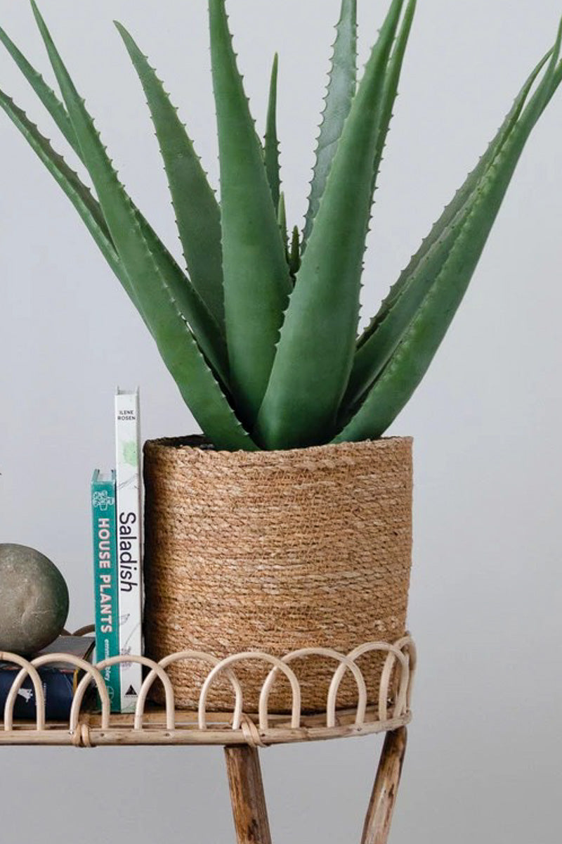 Creative Co-Op Hand Woven Basket with Liner Large