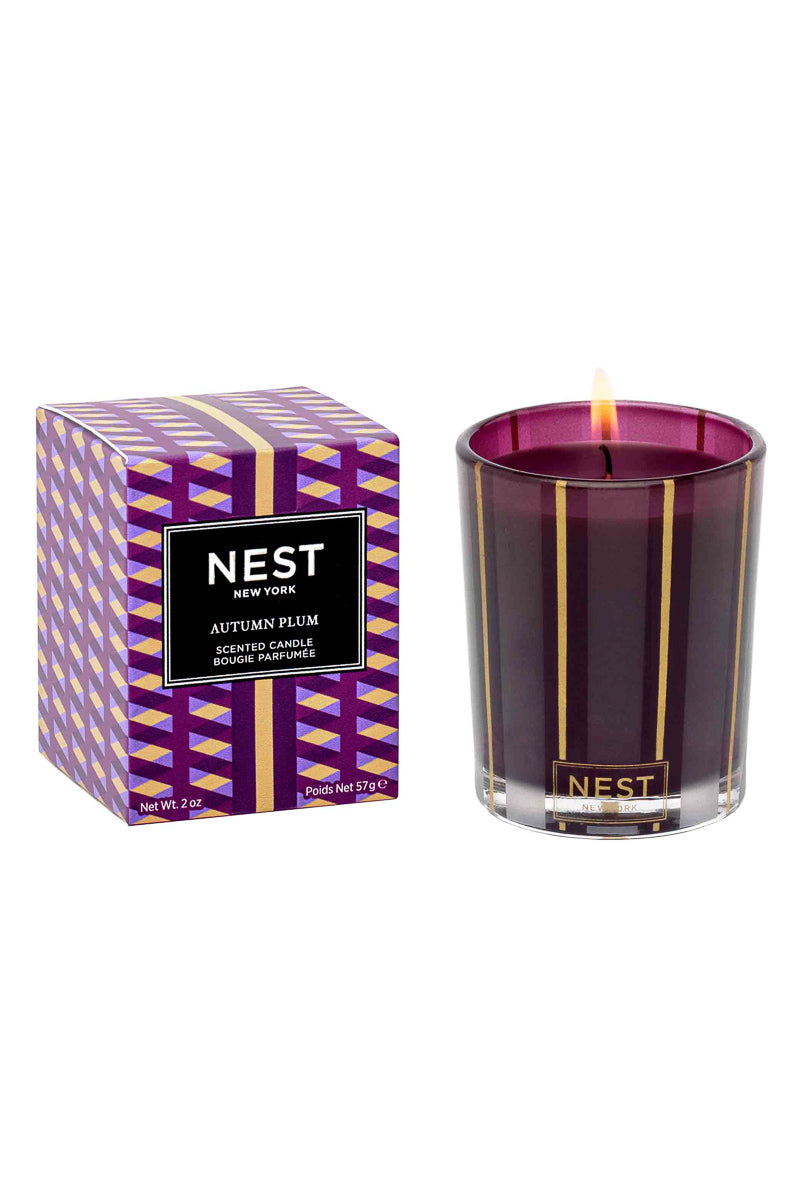 Nest Votive Candle Autumn Plum