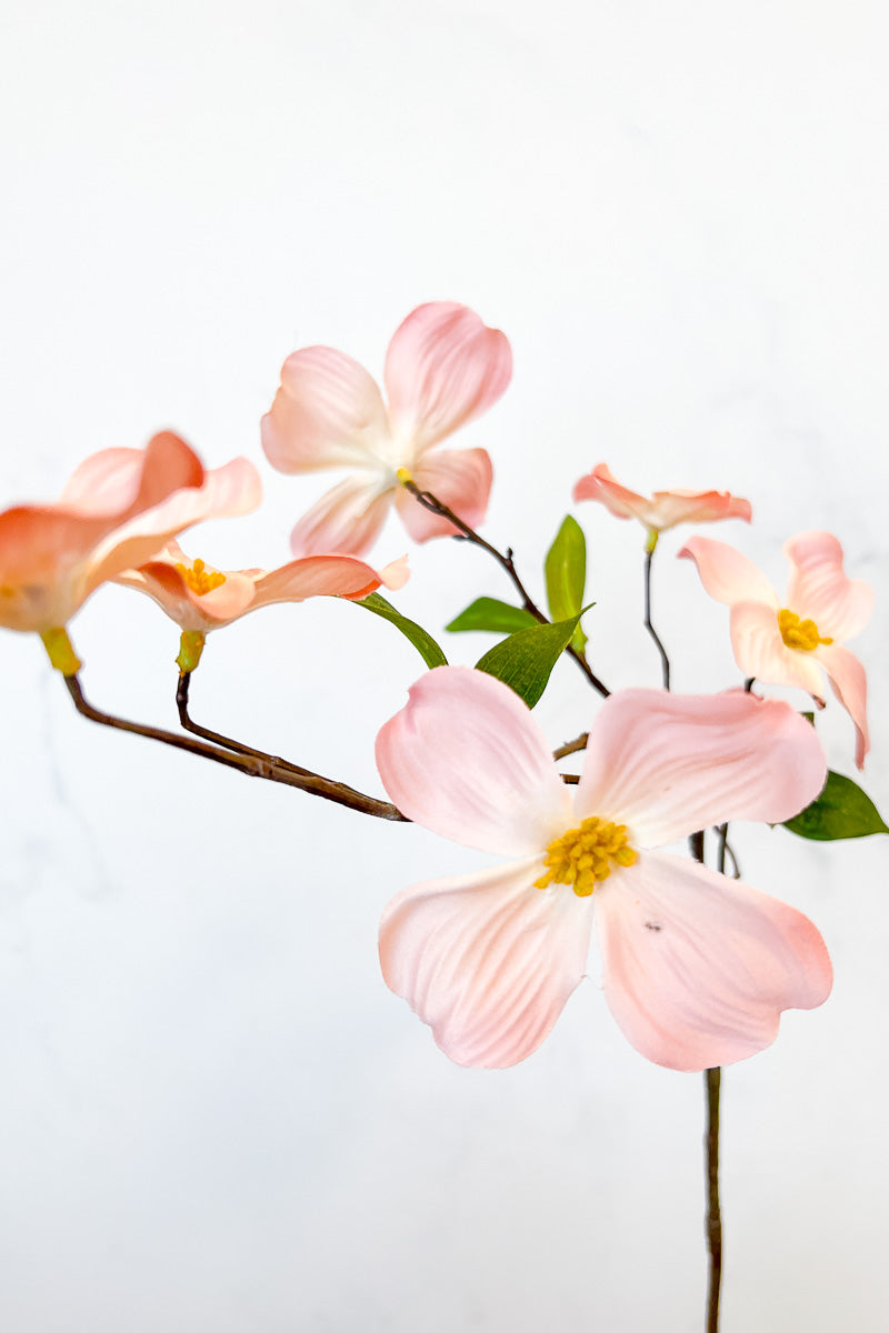Faux Dogwood Spray 29" Rose & Cream