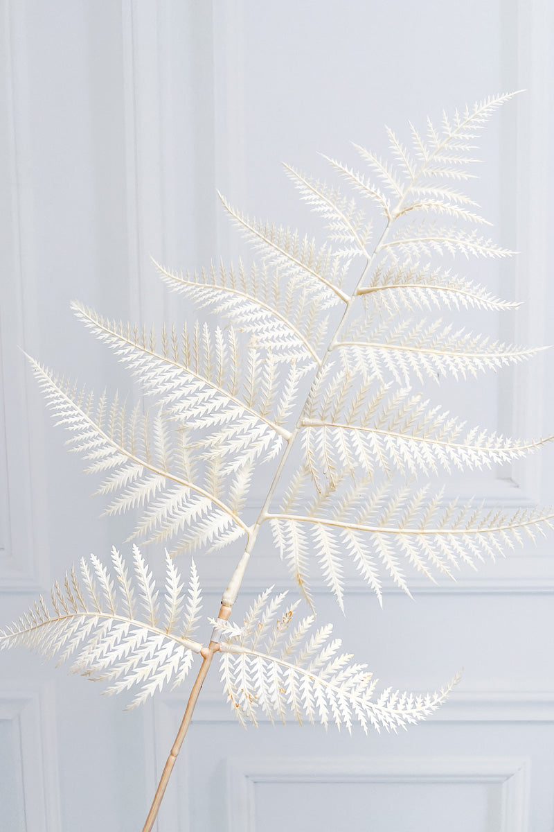 Silk Spray Fern 32" White