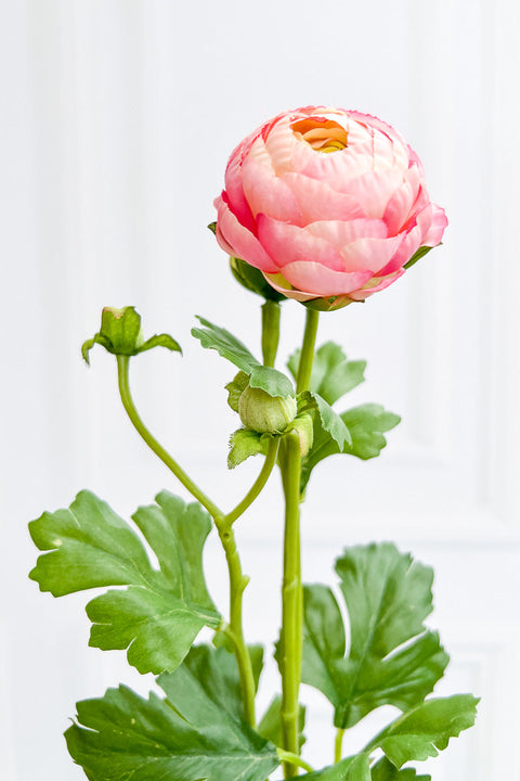 Silk Spray Ranunculus 22" Pink