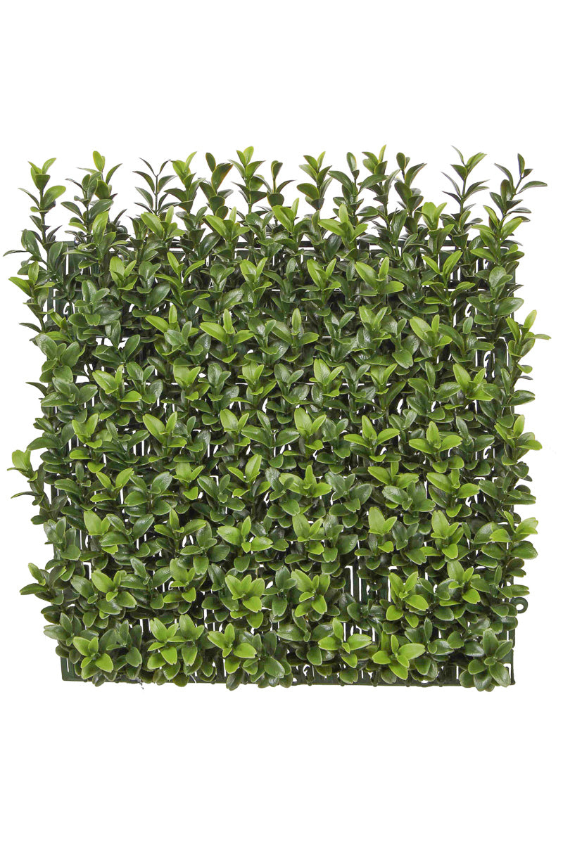 Faux Boxwood Square Wall Mat 12"x12"