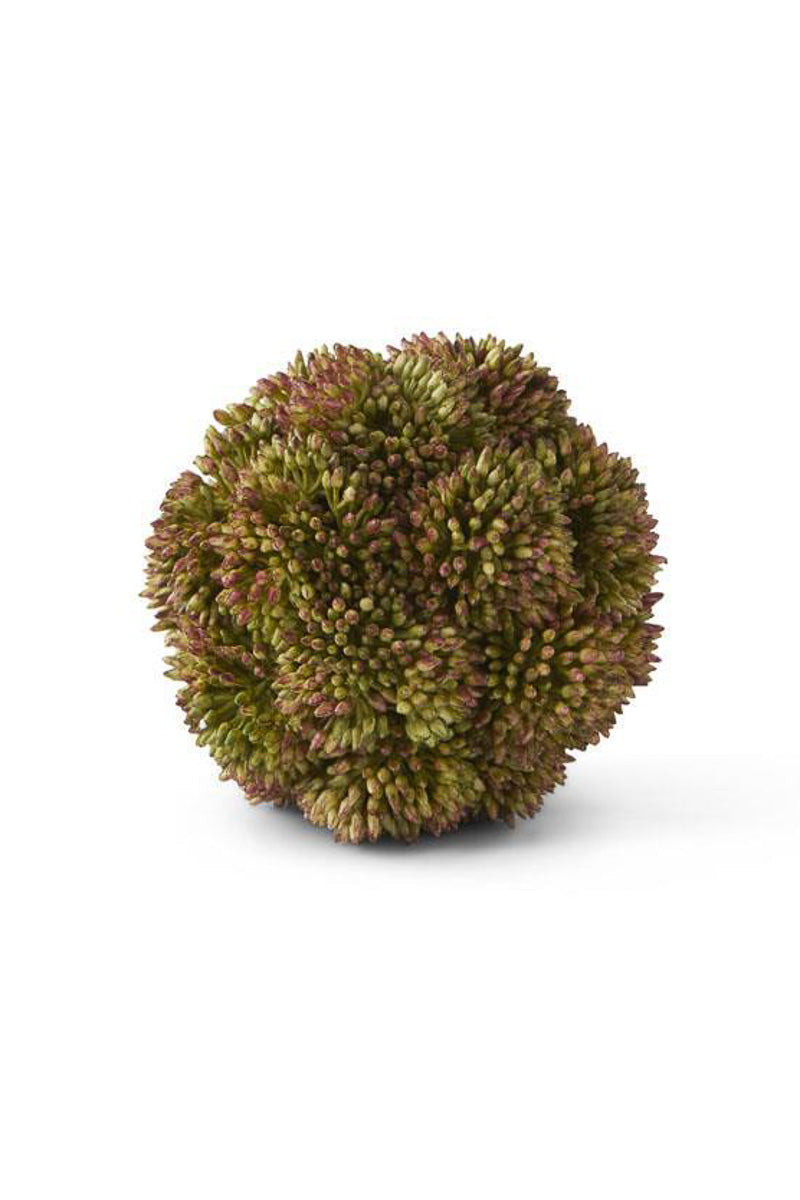 Faux Sedum Ball 4" Dark Green