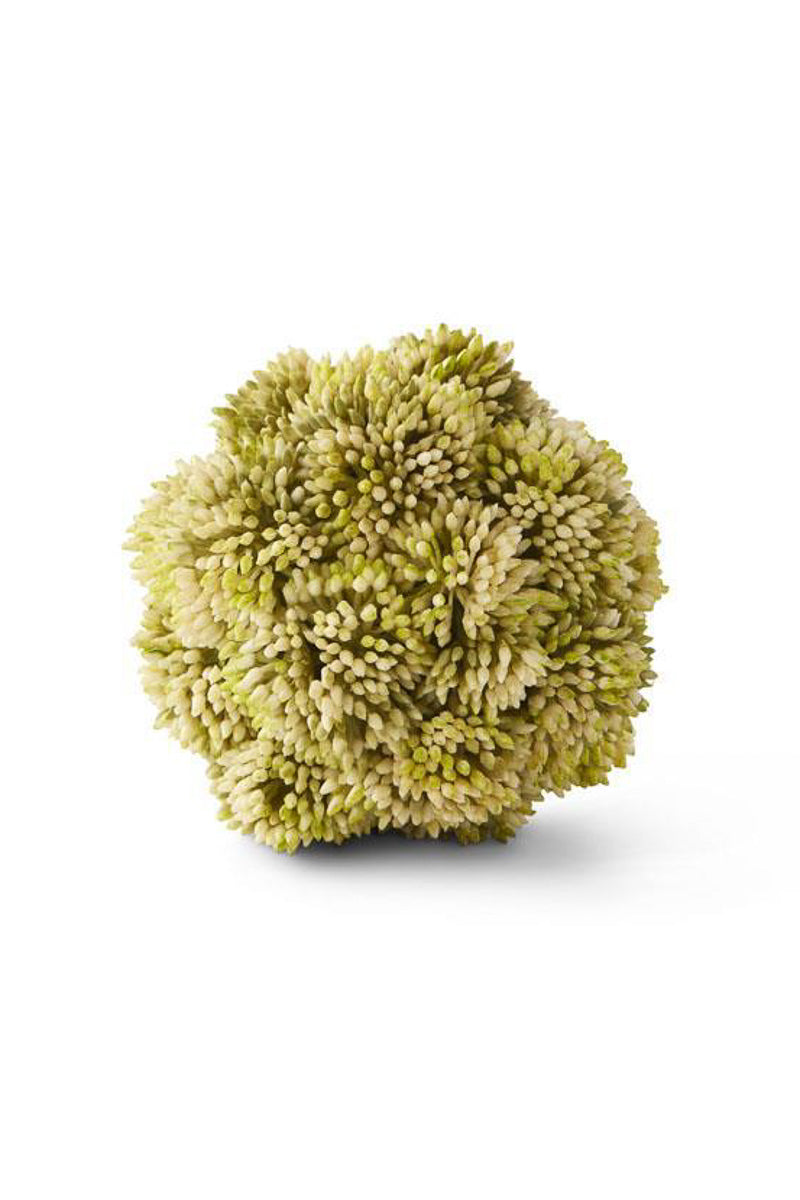 Faux Sedum Ball 4" Light Green