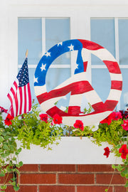 STAKE, PEACE SIGN FLAG