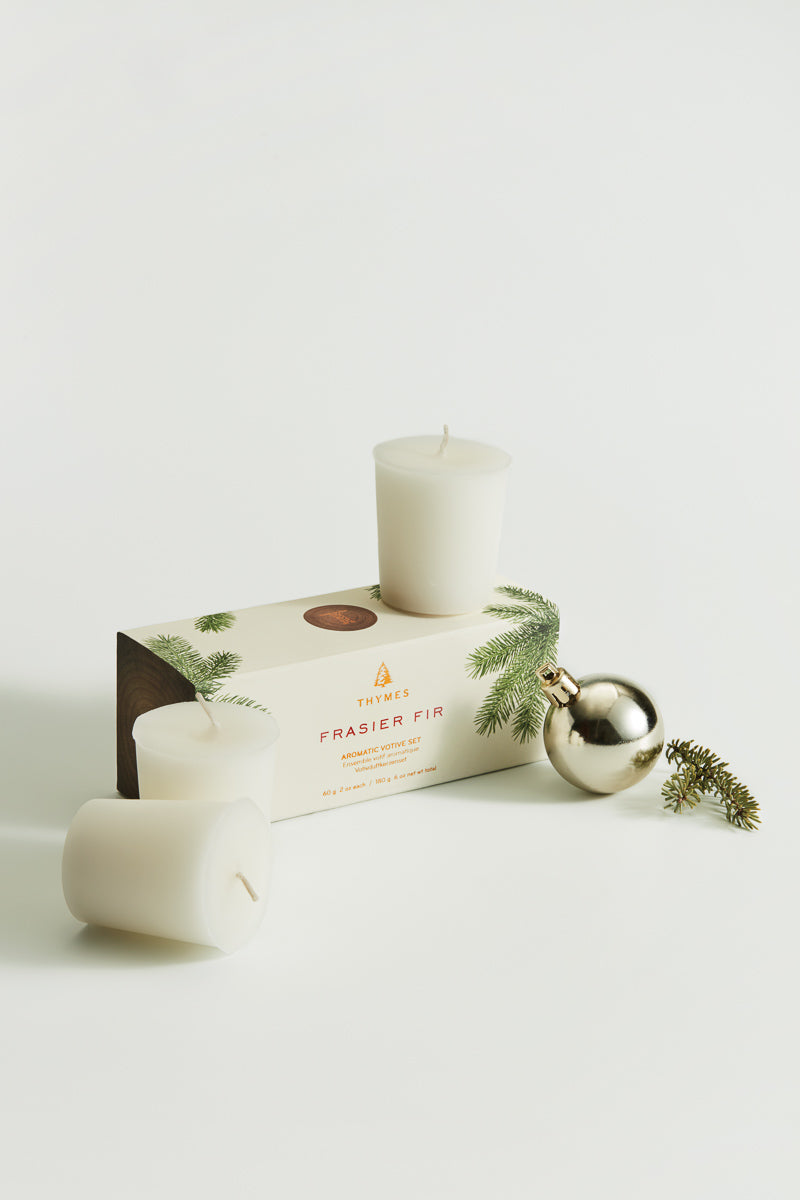 Thymes Votive Candles Frasier Fir Set of 3