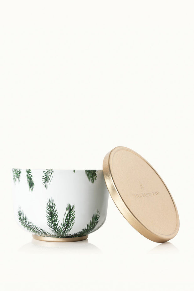 Thymes Candle Tin Frasier Fir Gold Lid