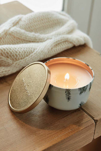 Thymes Candle Tin Frasier Fir Gold Lid