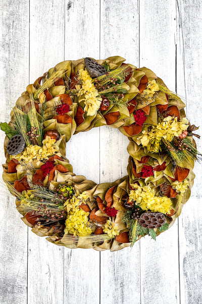 Wreath, Magnolia Merlot Valley  24"