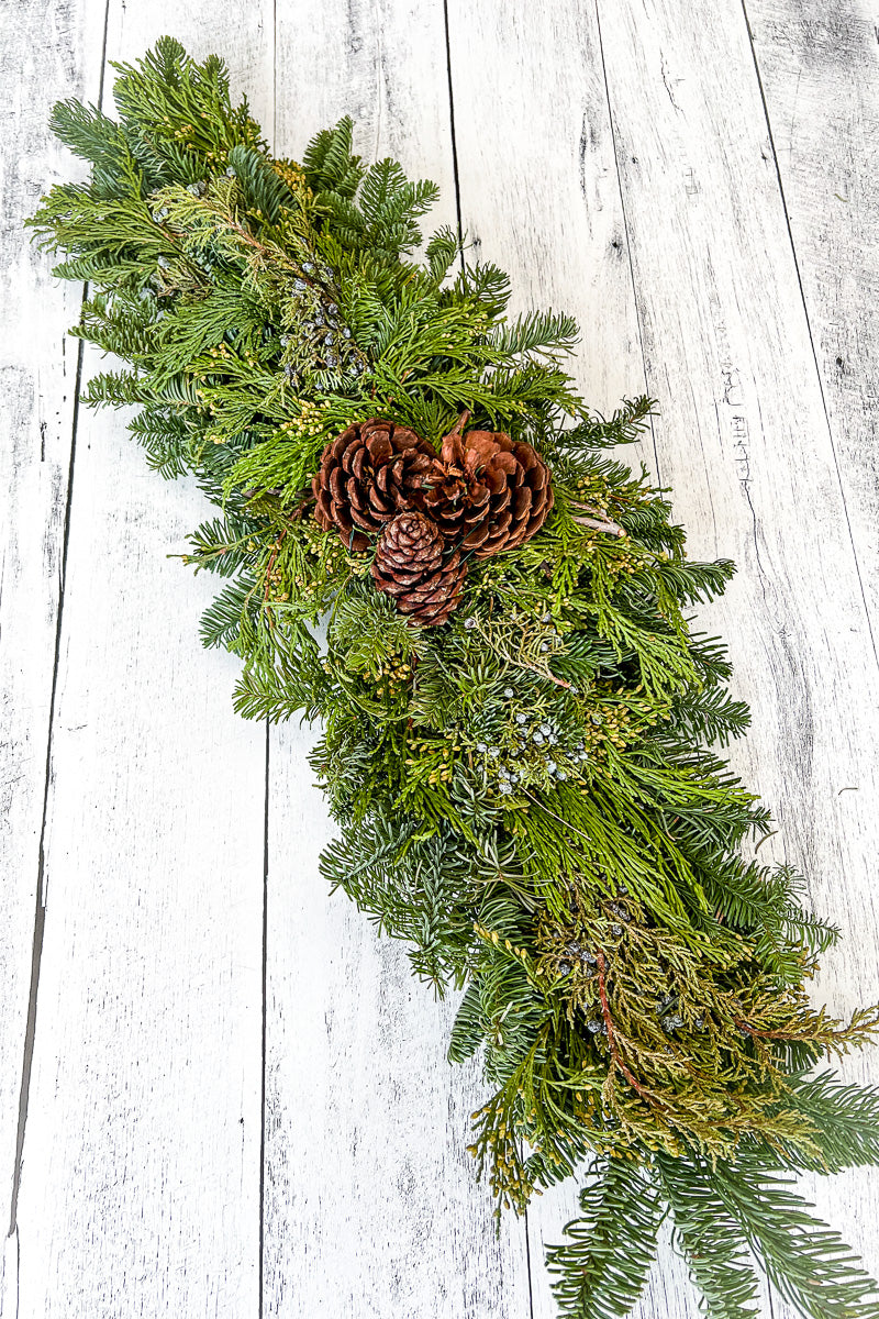 Mantelpiece, Mixed Noble Fir 28"