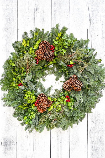 Wreath, Forest Elegance 22"